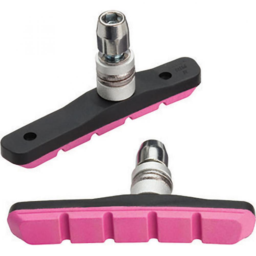 Bremsschuhe Mountain Sport Für V-brake Standard Pink - Starke Allwetter-bremsleistung