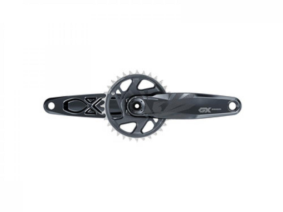 SRAM GX Eagle DUB Kurbelgarnitur 165mm 32T lunargrau - robuste 1x12 MTB-Performance
