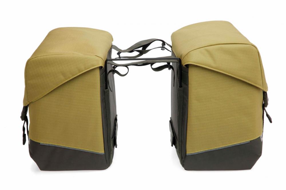 New Looxs Doppelpacktasche Oslo Joli Olive/Yellow Olive - viel Stauraum für Alltag und Tour