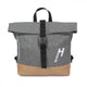 Haberland Lenker-Bike-Rucksack Keep Rollin' grau - flexible Rucksack-Lenkertasche mit KLICKfix