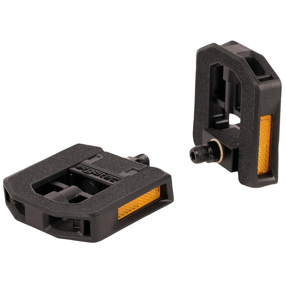 ergotec EP-F Faltpedal schwarz - werkzeuglos klappbar für Falt- und E-Bikes