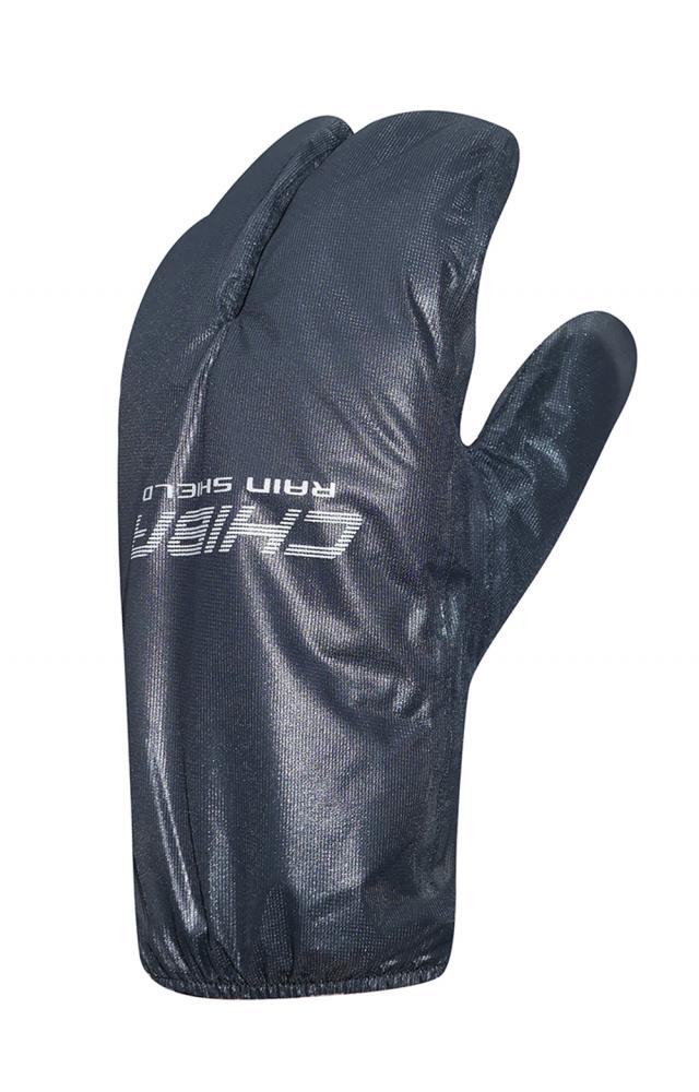 CHIBA Rain Shield Superlight - Lobster-Überzugshandschuh, XS, schwarz, wind- & wasserabweisend