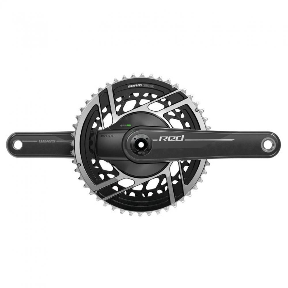 SRAM Kurbelgarnitur Quarq RED E1 165 mm 50-37T - präzise Leistungsmessung für Rennrad-Performance