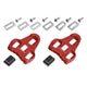 Cleats für LOOK Keo Pedal, rot, 9,0 °