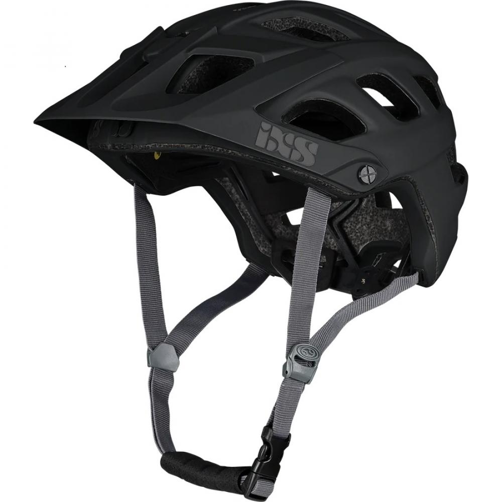 Schwarzer IXS Trail EVO MIPS Helm M/L, sicherer All-Mountain & Trail Fahrradhelm mit Visier.