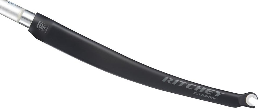 Ritchey Comp Rennrad Carbon Gabel 700C Felgenbremse matt carbon mit Ritchey Logo und QR-Ausfallende.