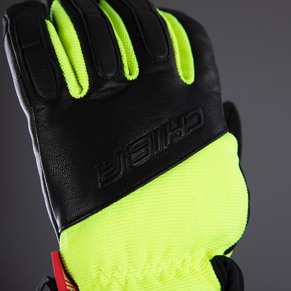 CHIBA Sport Pro - wasserdichte Winter-Radhandschuhe sz/neongel, Größe 8