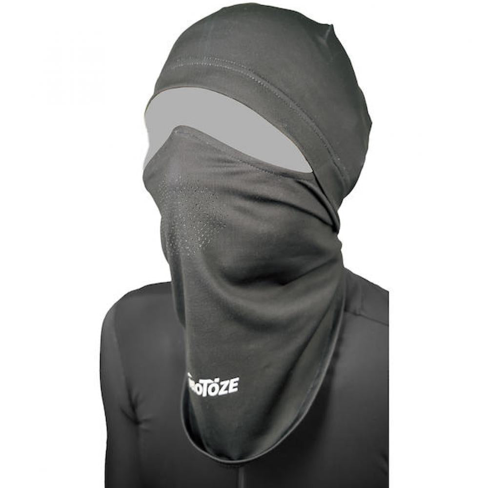 VeloToze Sturmhaube Balaclava schwarz One Size Schwarz - optimaler Kälteschutz für Radsport