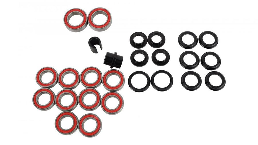 ALLOY Lagersatz für MY22 SJ EVO Aluminium Rahmen - Komplettes Federwegs-Lagerkit mit Pivot Spacern - SUSPENSION BEARING KIT