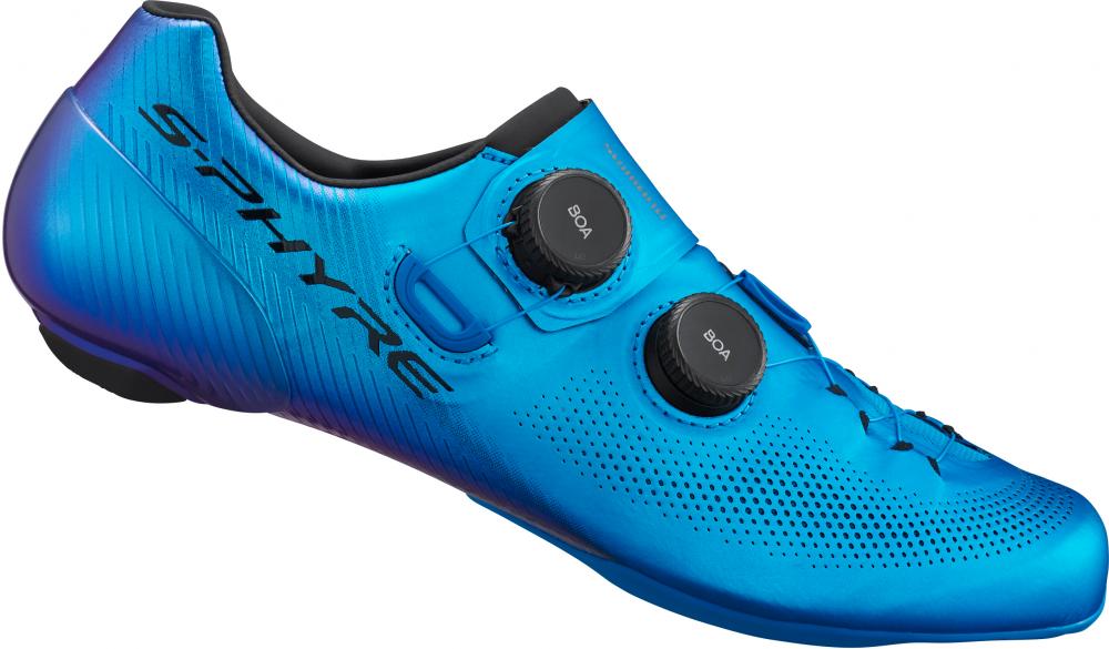 SHIMANO RC903 Rennradschuhe - SPD-SL, Wide Fit, Größe 46, Blau