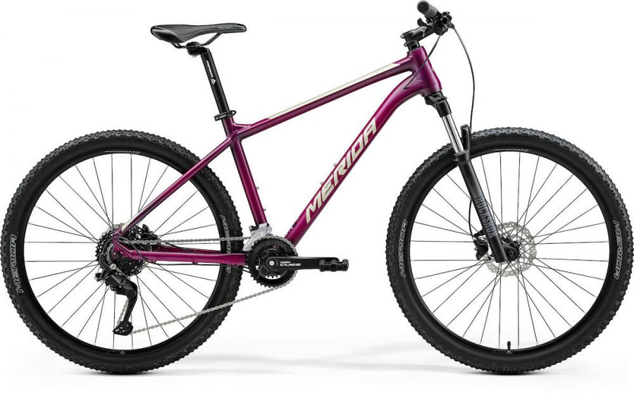 Merida BIG.SEVEN 60 IV1 purple/champagner-silber XS - modernes Hardtail-MTB für vielseitige Trails