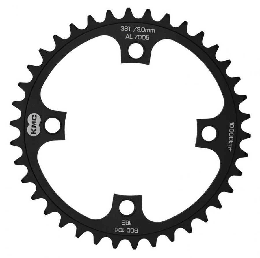 KMC Kettenblatt 38 Zähne 1/2 x 1/8" Lochkreis 104 mm AL7075 - E-Bike Mittelmotor
