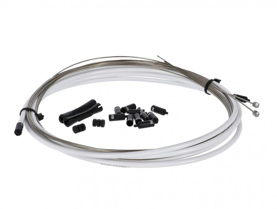 SRAM Schalt-/Bremskabel-Kit SlickWire Standard weiß - präzise Schalt- und Bremsperformance für Road & MTB