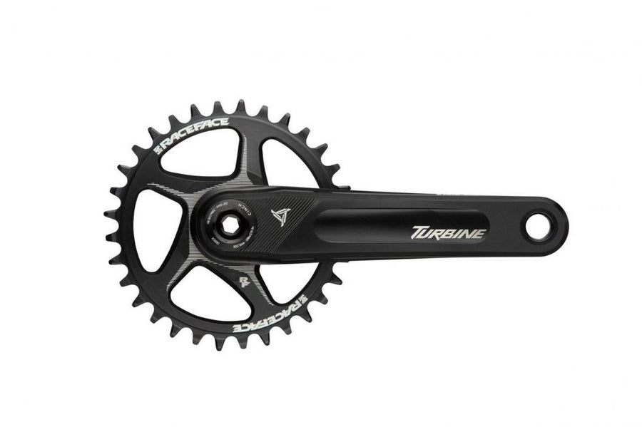 Race Face Turbine Kurbel, 170mm, 143mm, 30mm, blau - leichte Performance-Kurbel für Trail & Enduro