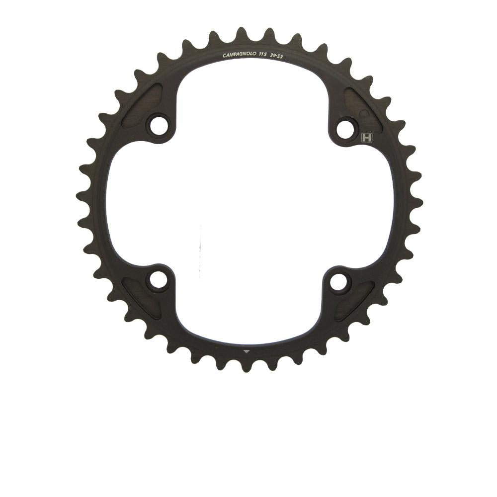 Campagnolo H11 11s Kettenblatt 39 Zähne schwarz inkl. Schrauben für Rennrad
