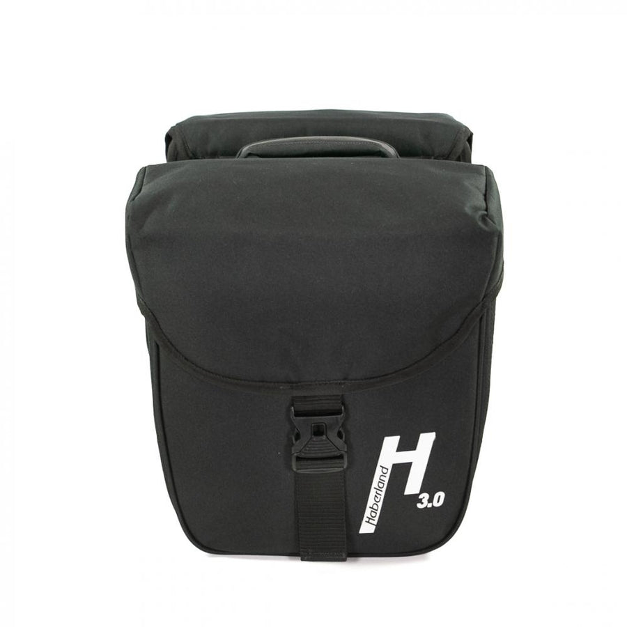 Haberland Doppeltasche 18l Basic S 3.0 MIK schwarz - praktische Gepäckträgertasche
