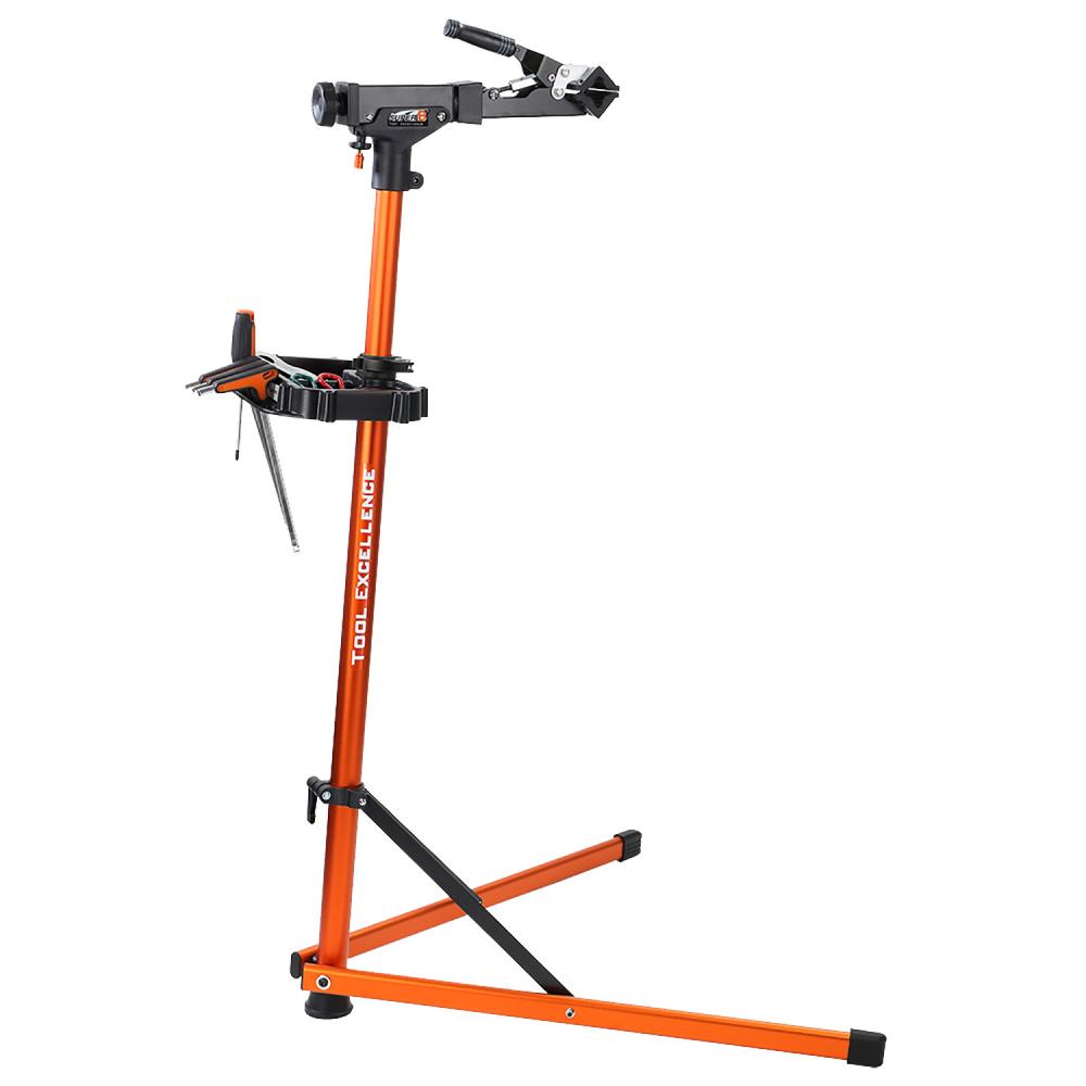 SUPER B TB-WS20 Montageständer Top Assist - Höhenverstellbar 106-144 cm, Aluminium Orange
