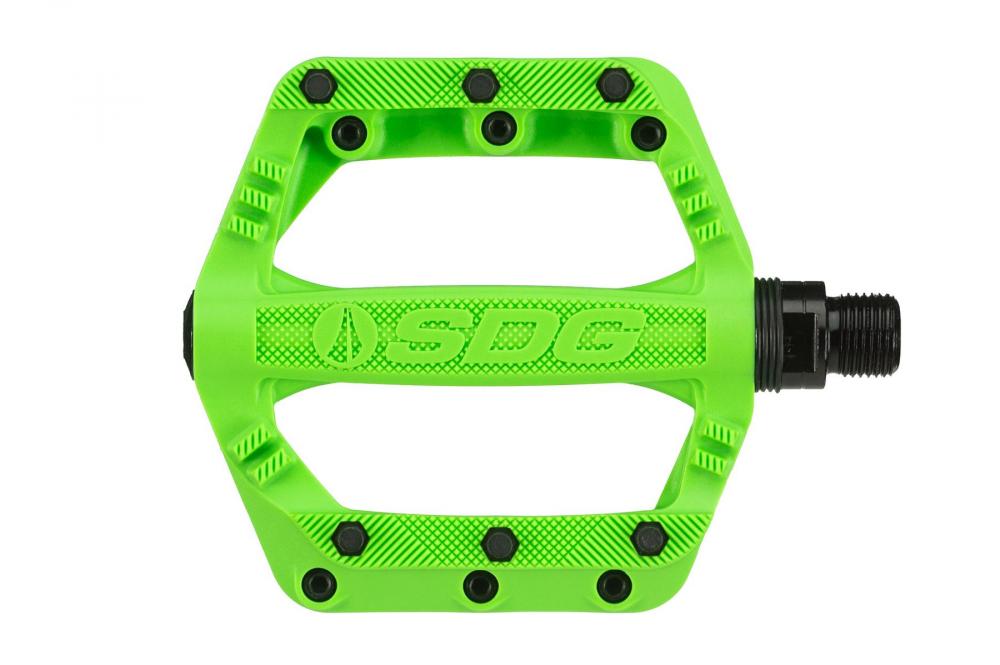 SDG Slater Jr. Pedal 90x90mm neon grün