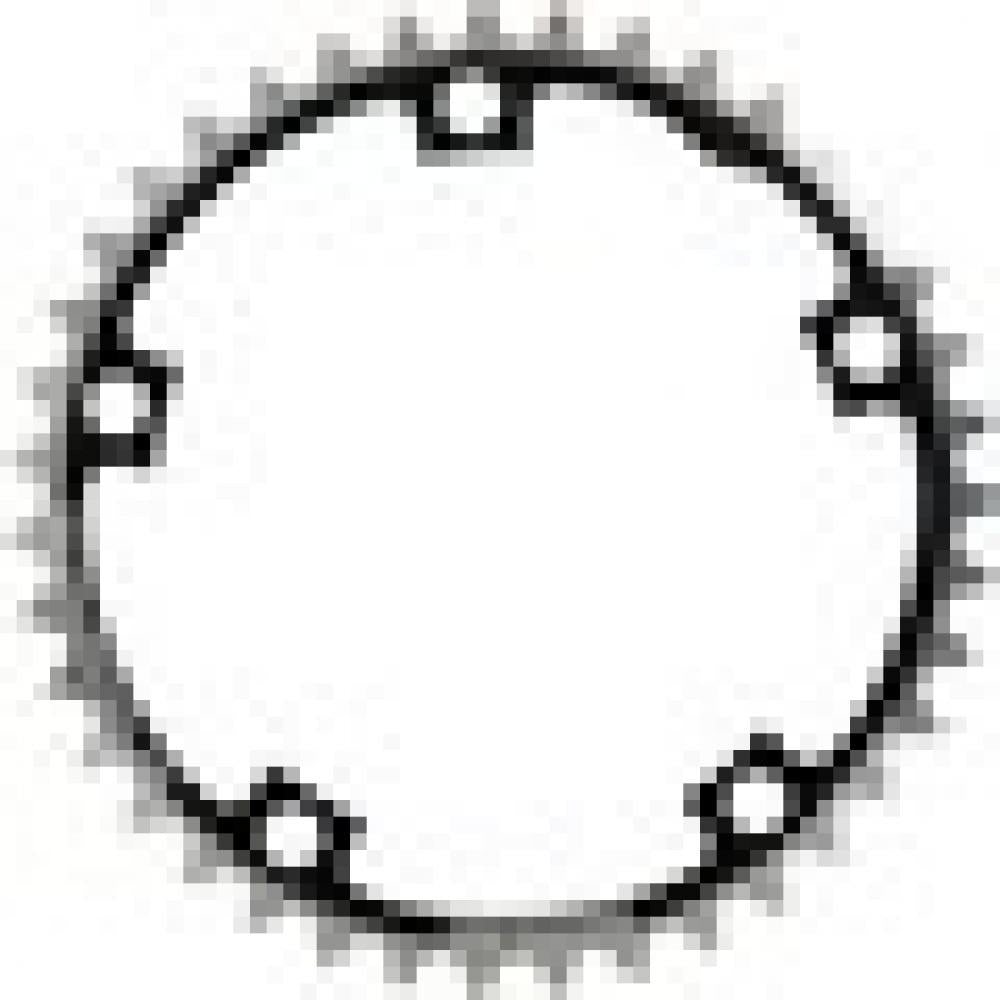 Kettenblatt 7075T6 schwarz. 130mm LOCHKR. 38Z.