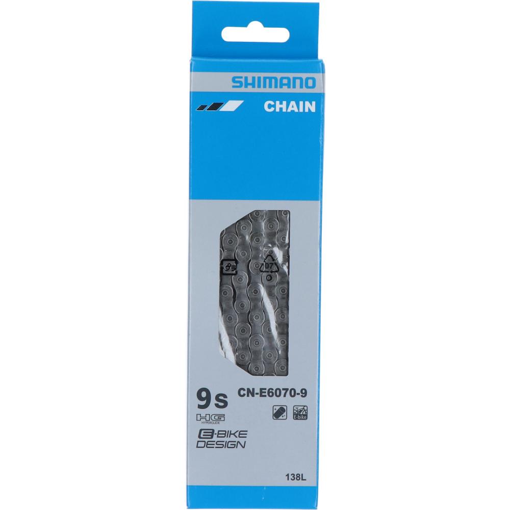 SHIMANO CN-E6070 9-fach E-Bike Kette, 138 Glieder