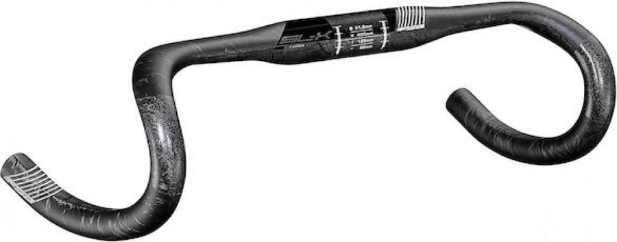 FSA Lenker SL-K Road Compact 31,8 x 380 mm Schwarz - leichter Carbon-Rennradlenker