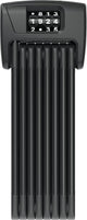 Kombinations-Faltschloss BORDO Combo 6000C/120, Abus, Stahl, L=1.200mm, B=5mm, Halter, schwarz, Abus, 99926