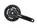 Shimano Kurbelgarnitur FC-M315-2 7/8-fach, 36-22 Zähne, 175 mm Kurbelarmlänge, Schwarz.