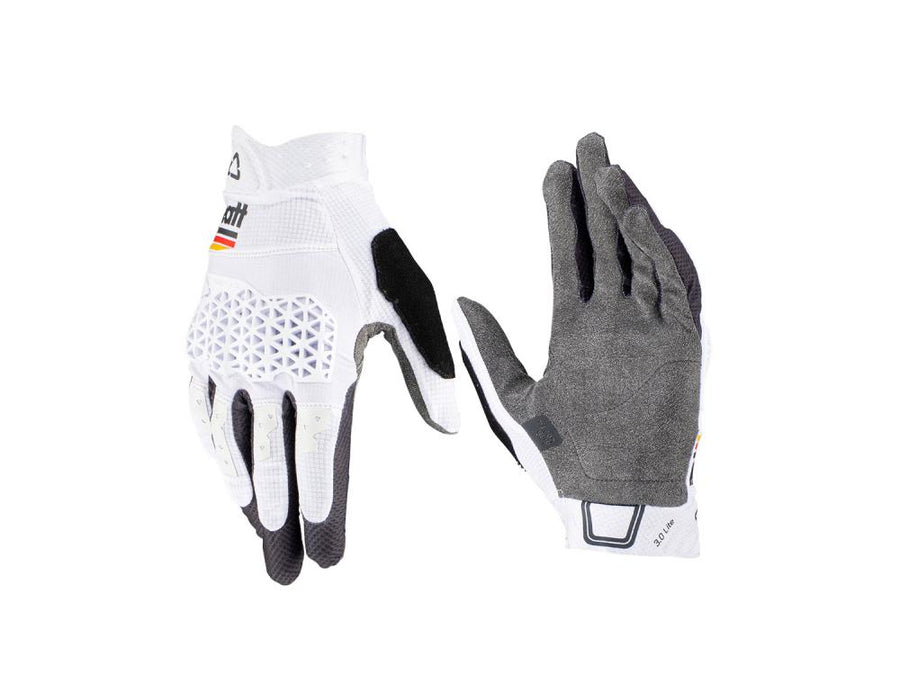 Leatt Glove MTB 3.0 Lite Langfinger Handschuh L Weiß - Superschlank mit ReaFlex & MicronGrip