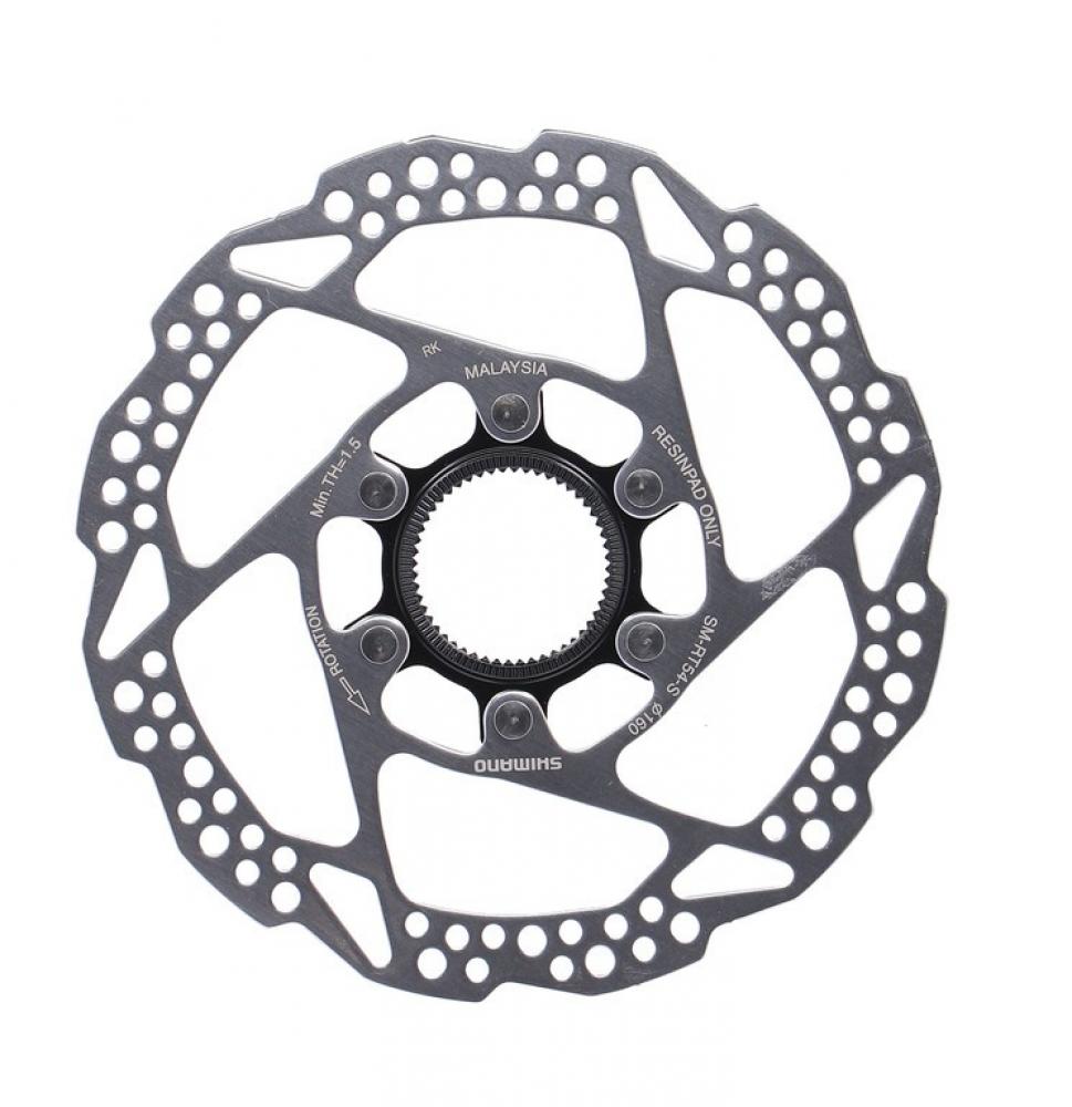 Shimano Bremsscheibe SM-RT54 Ø160mm Center Lock für Fahrrad, nur Resinbeläge