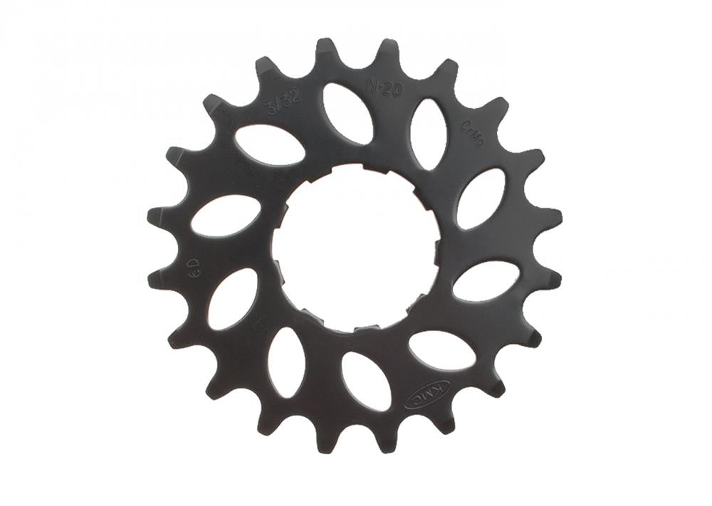 Ritzel Nuvinci 20z 3/32 Chromoly Schwarz - Steck-zahnkranz