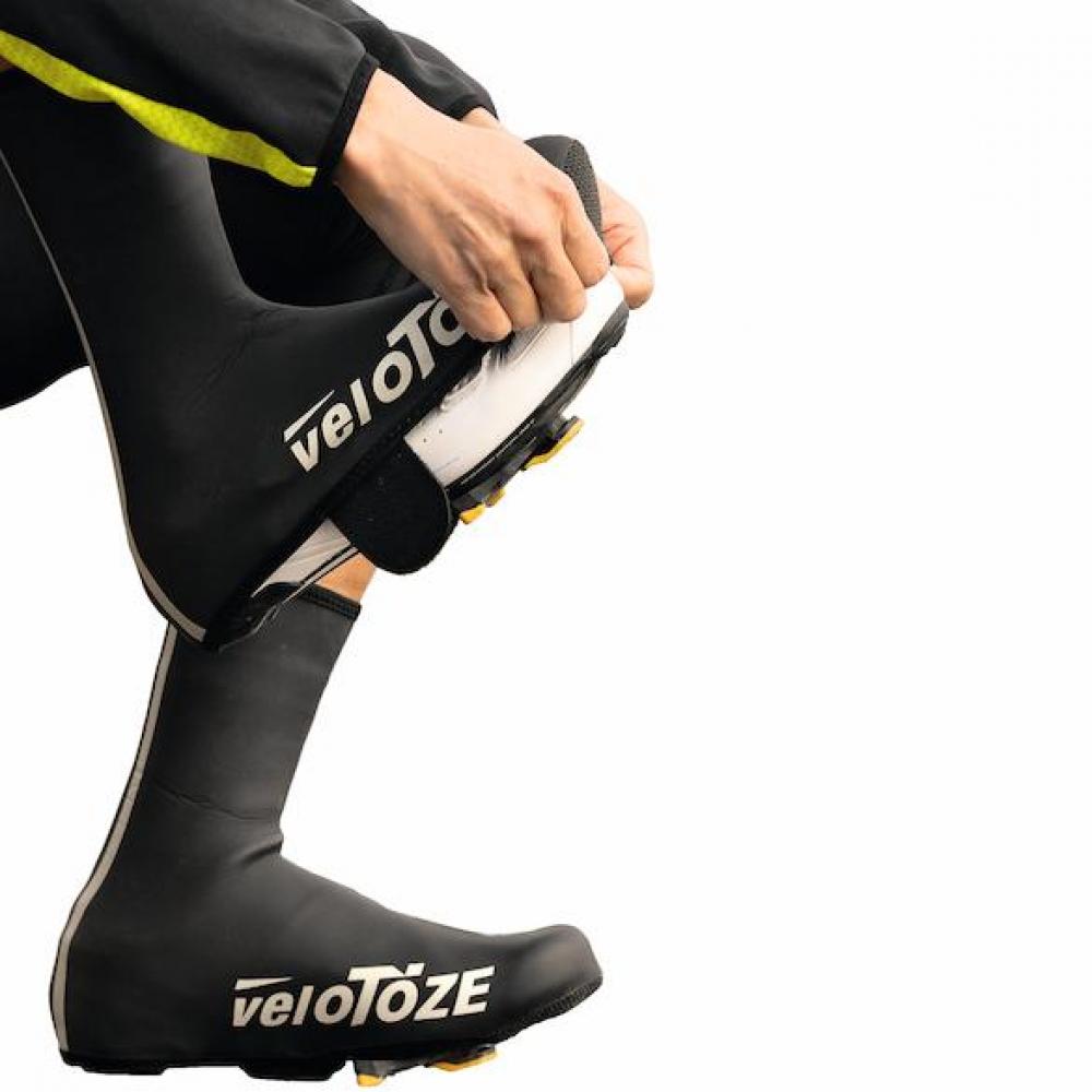 VeloToze Überschuh Neopren wasserdicht S schwarz - warmer, trockener Fahrkomfort