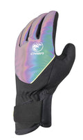 CHIBA Roadmaster Reflex - Radhandschuhe XS, Rainbow reflex/schwarz, winddicht & warm