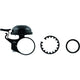 Procraft Klingel Basic 22,2-31,8 mm Schwarz - kompakte Fahrradklingel für sicheres Fahren