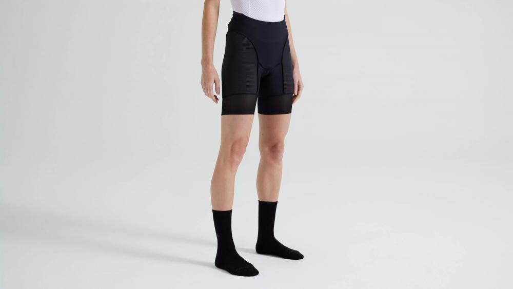 PRIME SWAT LINER SHORT WMN BLK S - Damen Radhose mit Sitzpolster Schwarz - Bekleidung