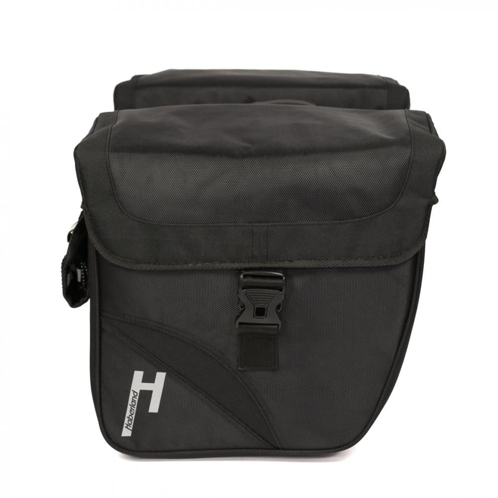 Haberland Doppeltasche Carry On 31l schwarz, geräumige Fahrradtasche für Alltag und Tour.