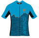 CHIBA Watzmann Shirt Herren - Radtrikot 4XL Royal/orange, atmungsaktiv, RV, Rückentaschen