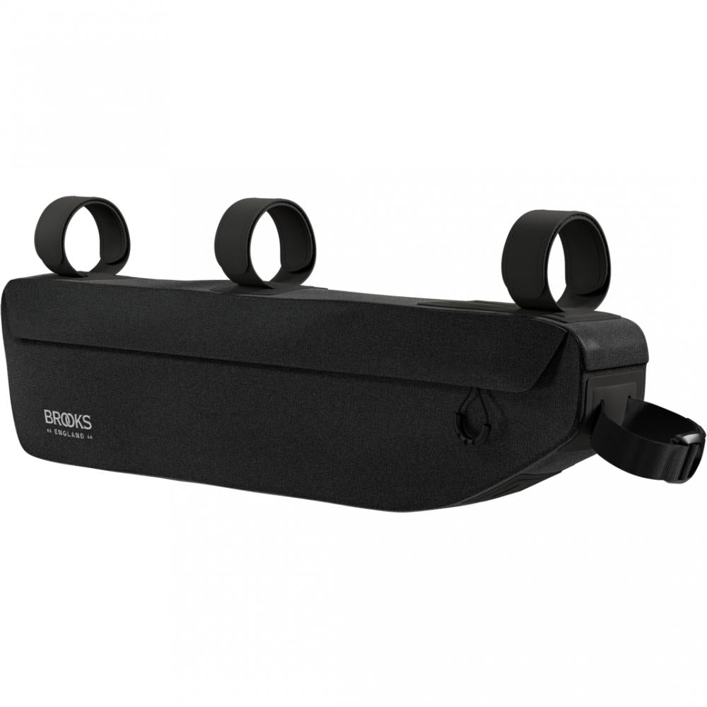 BROOKS Scape Frame Bag Large Black - wasserdichte Rahmentasche 3,5 Liter aus 600D Polyester mit Hypalon-Details - 200 g leicht, 500x60x120 mm