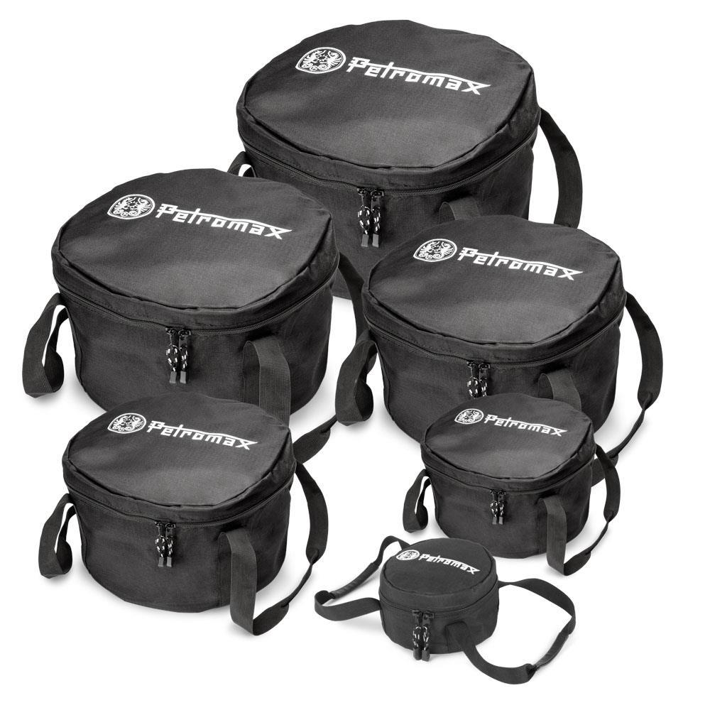 Petromax Transporttasche für Feuertopf ft6, ft9 & Atago Gasgrill  robuste, reißfeste Tasche aus Ripstop-Nylon mit verstärktem Boden und zusätzlichem Stauraum für Zubehör