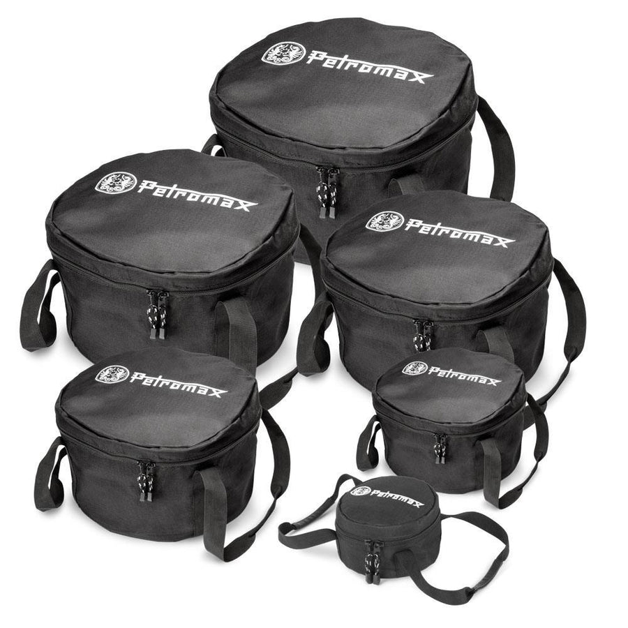 Petromax Transporttasche für Feuertopf ft6, ft9 & Atago Gasgrill  robuste, reißfeste Tasche aus Ripstop-Nylon mit verstärktem Boden und zusätzlichem Stauraum für Zubehör