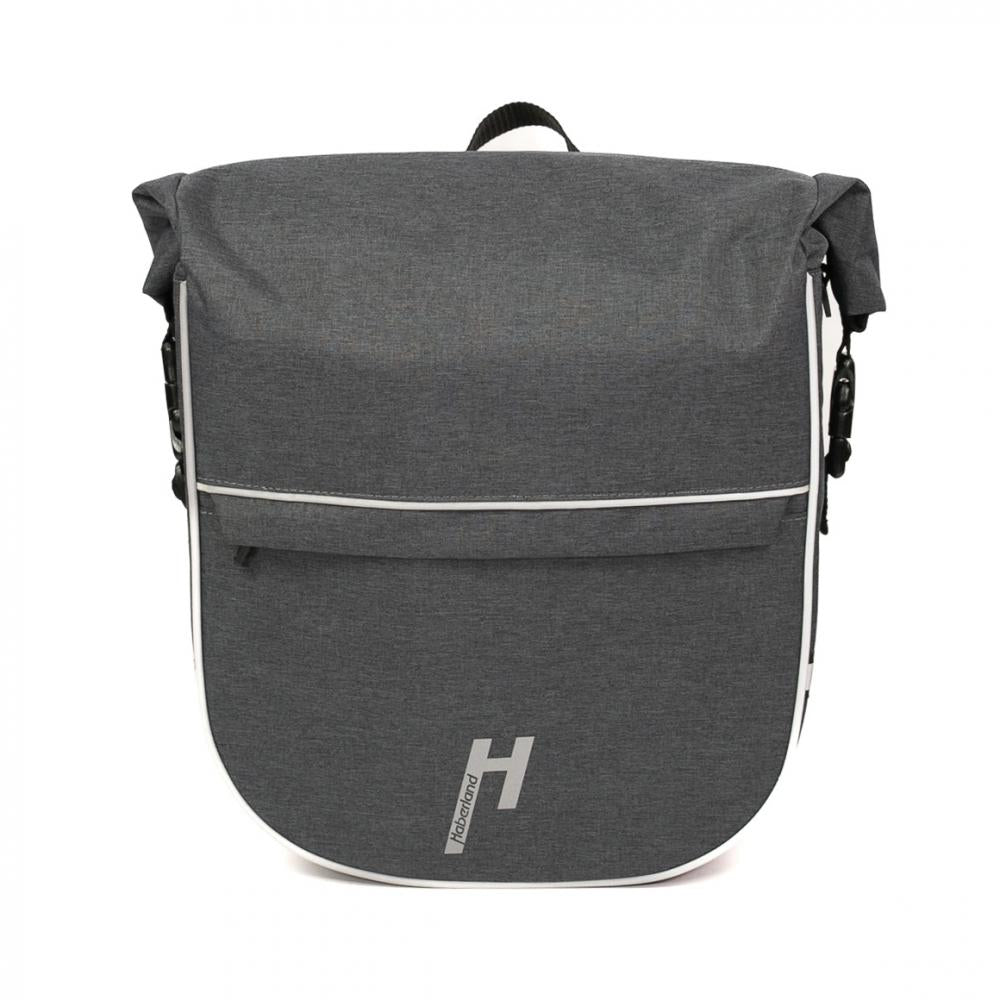 Haberland Frontträger-Tasche eMotion anthrazit/reflex - stabile Fronttasche für KLICKfix