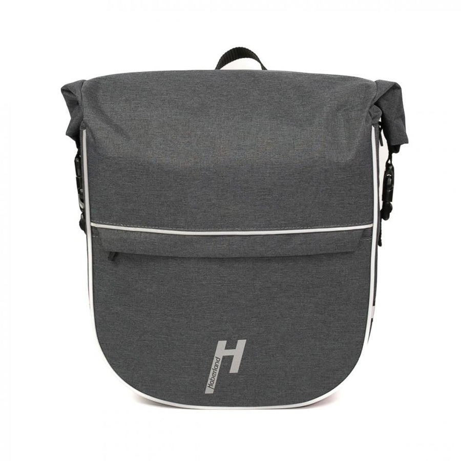 Haberland Frontträger-Tasche eMotion anthrazit/reflex - stabile Fronttasche für KLICKfix