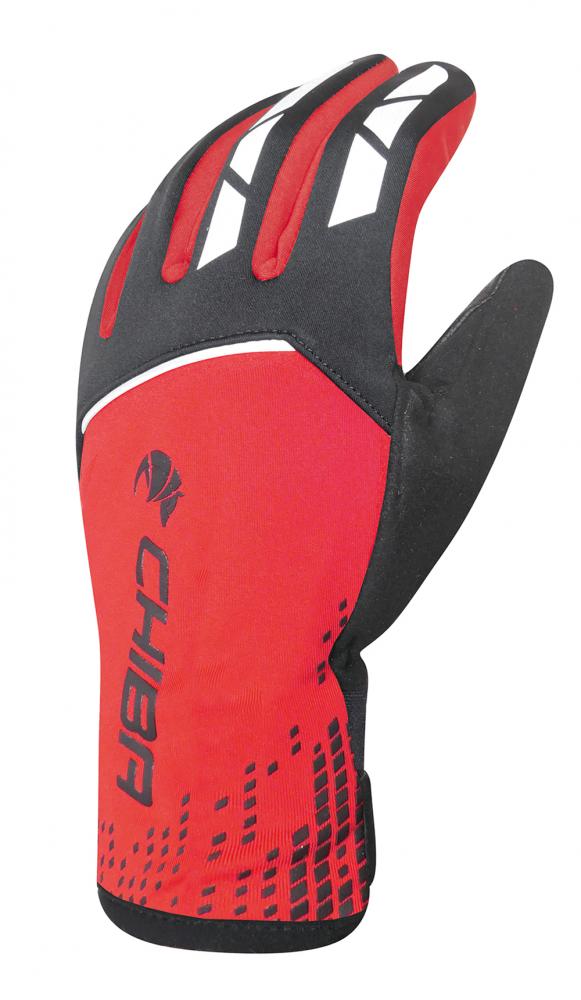 CHIBA 2nd Skin - wasserdichte Radhandschuhe 3XL rot, winddicht & atmungsaktiv