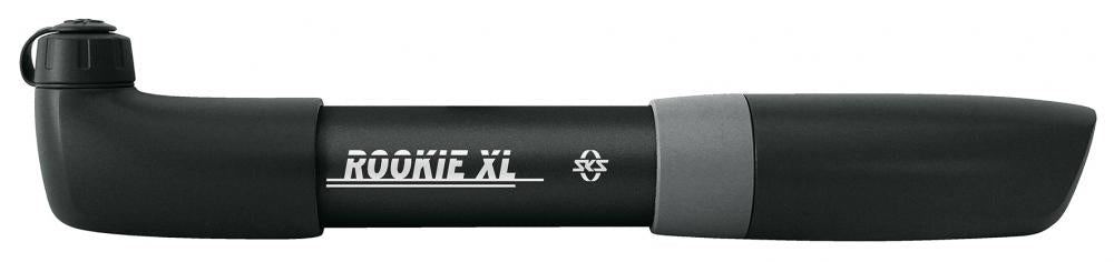 SKS Pumpe Rookie XL Minipumpe â robuste - staubgeschützte Fahrradpumpe mit 5 bar Druck geeignet für alle Ventilarten inklusive 2-Punkt-Halterung