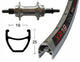 Bike-Parts Laufrad Hinterrad 28x1.75 Zoll Schraubkranz 6-7 fach Vollachse 36-Loch Exal XP-19 silber eloxiert Nirosta-Speichen