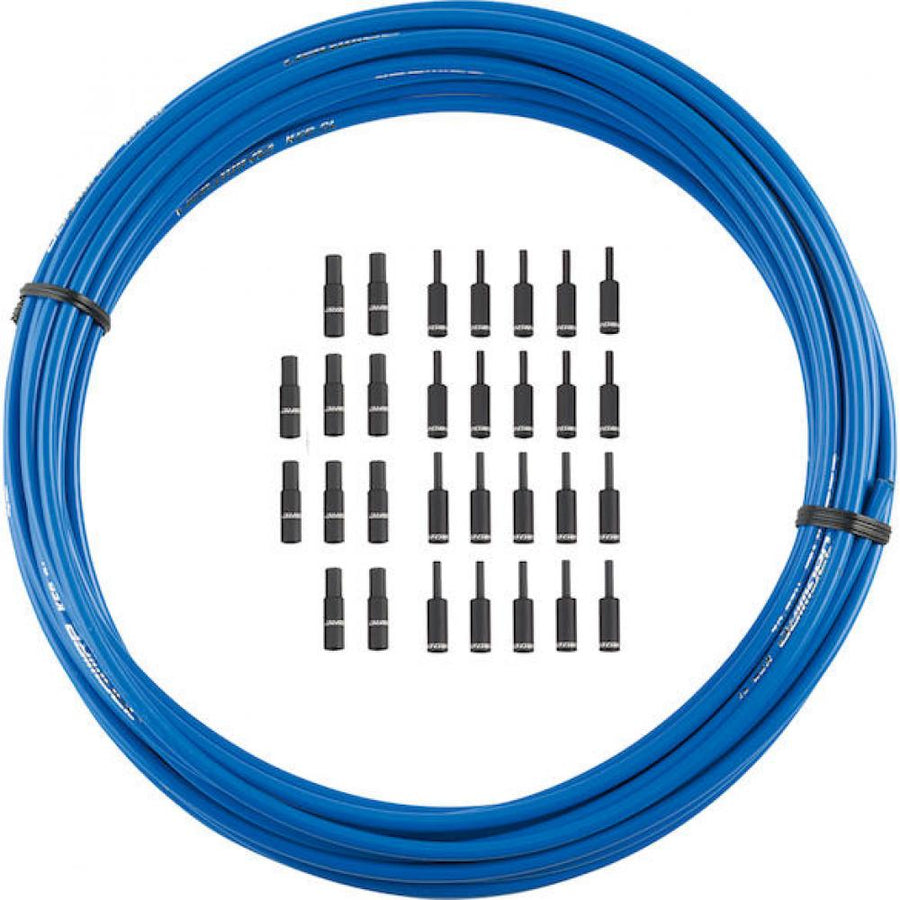 Jagwire KEB-SL Bremszugaußenhülle 5 mm x 10 m Blau - Kevlar-verstärkt mit Slick-Lube-Liner