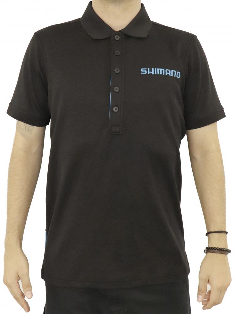 SHIMANO WORKSHOP POLO BLACK, S - atmungsaktives Werkstatt-Poloshirt für Profis