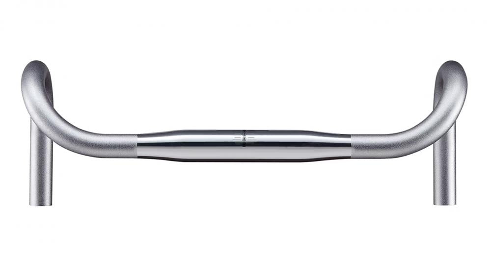 Ritchey Classic Neo Classic Drop Lenker 31,8 mm, 40 cm Breite, 128 mm Drop, 73 mm Reach, 0° Backsweep, hochglanzpoliertes Silber, Aluminium 6061, für Rennräder