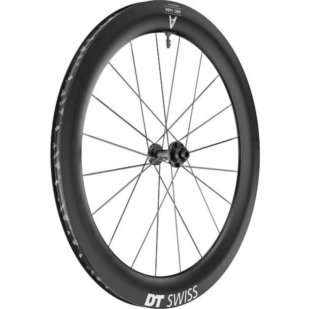 DT Swiss ARC 1400 Dicut 65 Carbon Laufrad 622x22mm - Aero Rennrad Laufradsatz Tubeless Ready - Laufräder Road Disc