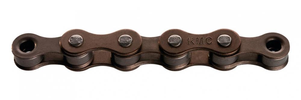 KMC Kette S1 Wide Braun (25St im Karton) 1/2 x 1/8", 112 Glieder, mit Verschluss