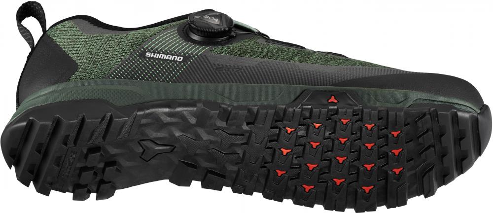 SHIMANO Fahrradschuhe ET701 Herren/Damen MTB FLATPEDAL Größe 42 Fahrradschuhe Grün